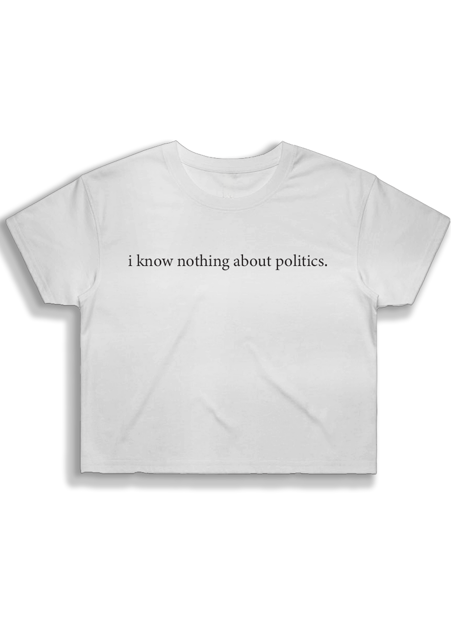 i know nothing about politics crop top