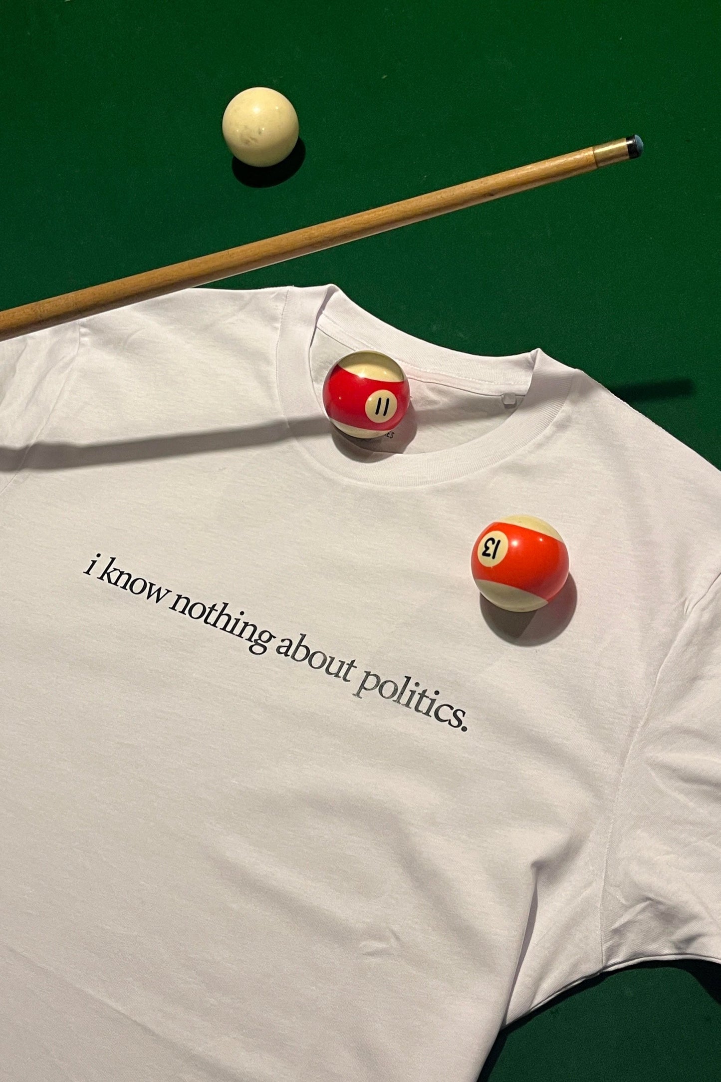i know nothing about politics tee